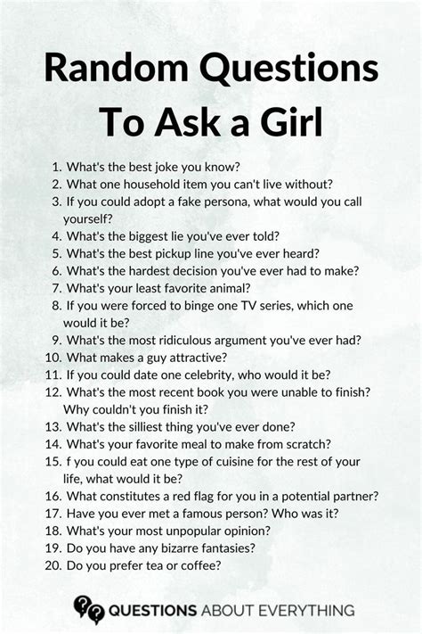 350 Questions to Ask a Girl .